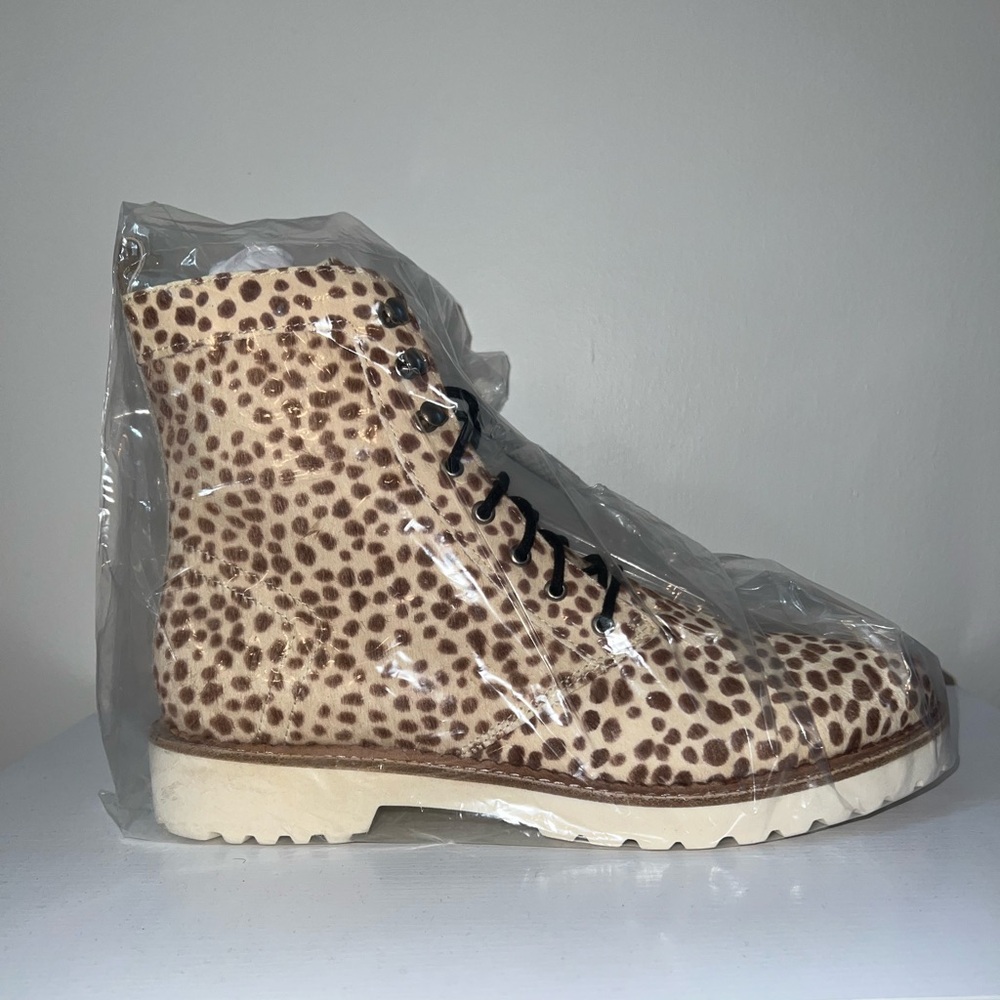Dolce Vita Leopard Print Ankle Boots